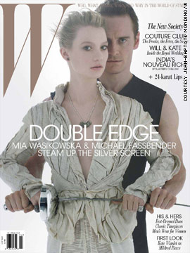 Mia Wasikowska and Michael Fassbender cover W