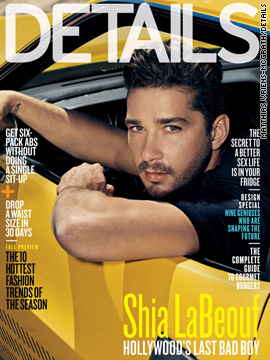 Shia LaBeouf covers the August issue of Details