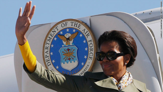 Sunday: Mrs. Obama's Africa trip concludes