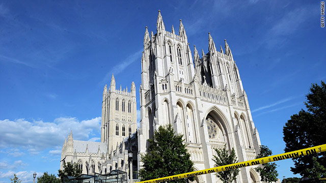 Quake damage to National Cathedral
