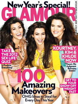 The Kardashian sisters cover Glamour magazine's January issue