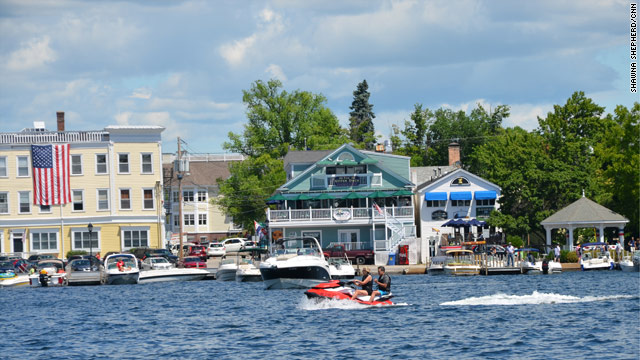 Jet Skiing on Wolfeboro Bay