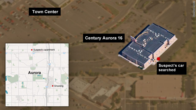 Map of shooting site