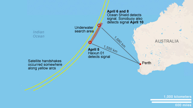 Map Malaysia Airlines Flight 370 CNN