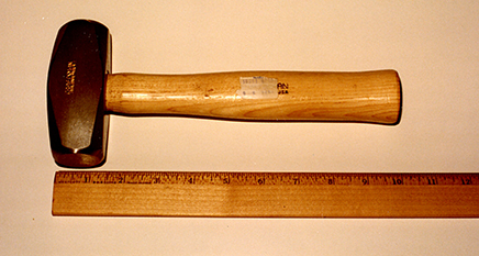 Police believe Bishop used this hammer to bludgeon his family.