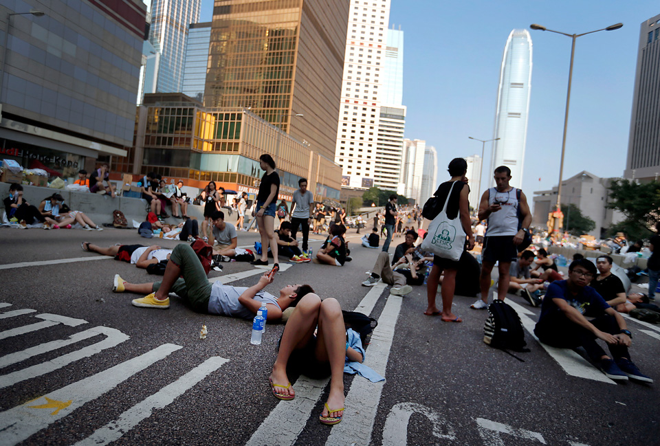 Hong Kong Protests In The Thick Of It