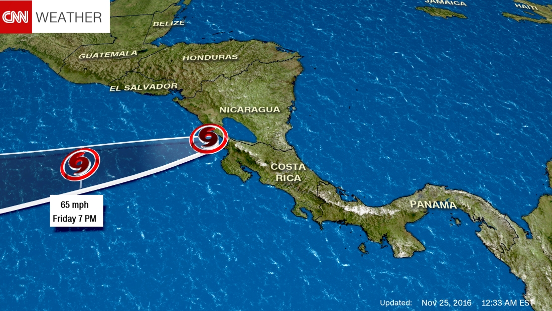 Ciclón tropical Otto ahora es un huracán - Clima en Costa Rica: Lluvias, Temperaturas, Cuando ir - Foro Centroamérica y México
