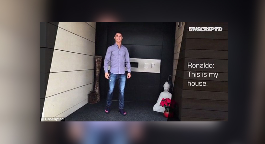 بالفيديو.. كريستيانو رونالدو يكشف عن منزله  الفاخر  في مدريد 