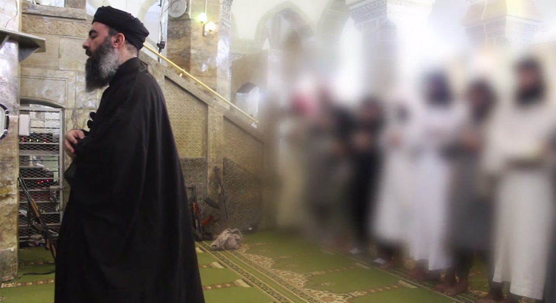 داعش تبرر لبس الخليفة البغدادي لعمامة سوداء بخطبة الجمعة وأمريكا لا تزال تحلل الفيديو - CNNArabiccom