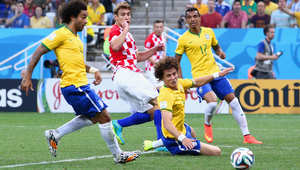 فوز البرازيل على كرواتيا في اول مباراة في كأس العالم 2014 Brazil.croatia