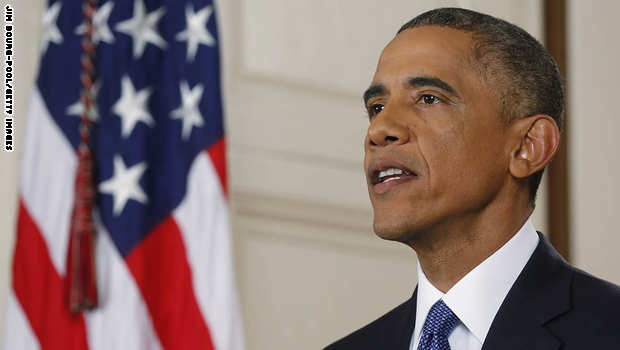 الرئيس الأمريكي أوباما خلال إلقائه خطابا حول نظام الهجرة الجديد