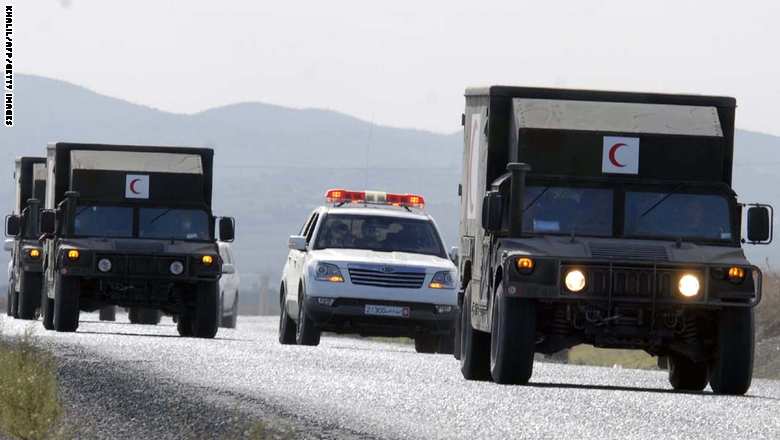 عربات للشرطة والجيش بعد عملية عسكرية ضد خلية مسلحة قتل فيها اثنان من رجال الأمن 19 أكتوبر/ تشرين الأول 2013 
