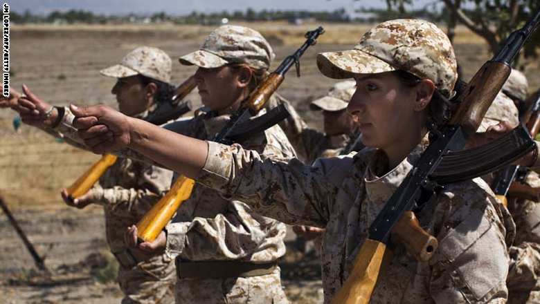 نساء البيشمركه الكرديه في مواجهة داعش  455175266