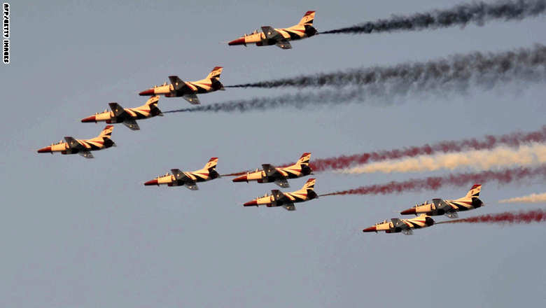 حصريا" اول فديو للتدريب الجوي المشترك "الربط الاساسي 2014 Egyptian-fighters