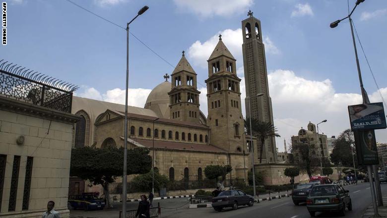مصر: 25 قتيلا و35 جريحا بانفجار قرب كاتدرائية العباسية في القاهرة Saint-Mark%27s%20Coptic%20Cathedral%20in%20Cairo%27s%20al-Abbassiya%20district