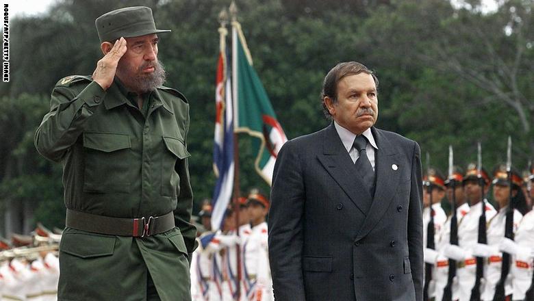 بوتفليقة يعلن الحداد ثمانية أيام إثر وفاة كاسترو: رحيله خسارة كبرى للجزائر Castroboutaflika
