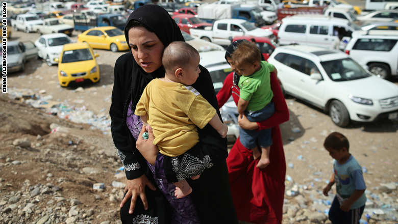 أطفال العراق .. مأساة النزوح من نينوى ومناطق القتال 
