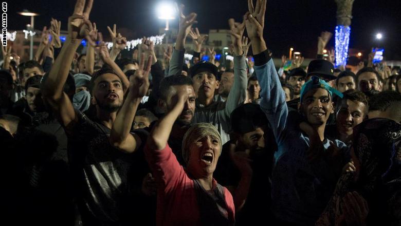 مواجهات بين الأمن ومتظاهرين في الحسيمة بالمغرب خلال تخليد ذكرى الخطابي