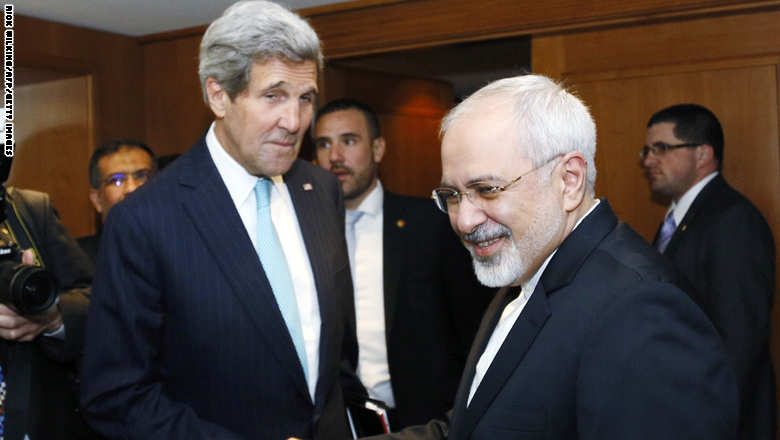 تحذير إسرائيلي :  أي اتفاق بشأن النووي الإيراني سيضر بمصالح الغرب بشكل بالغ Kerry.zarif__0