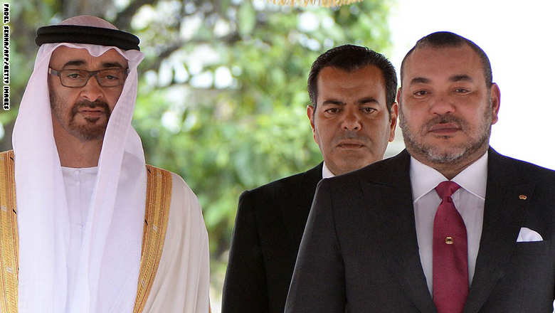 العاهل المغربي في الإمارات لمزيد من توطيد العلاقات بين الدولتين المشاركتين في "عاصفة الحزم" Morocco-king-uae