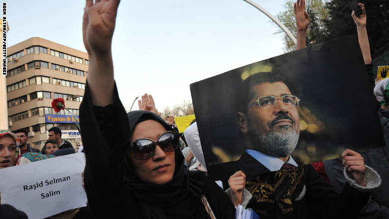 مرسي . ما زال متمسك بأنه الرئيس الشرعي Morsi.turkey