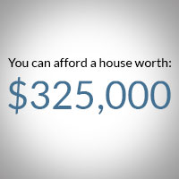 how much house can i afford at 100k