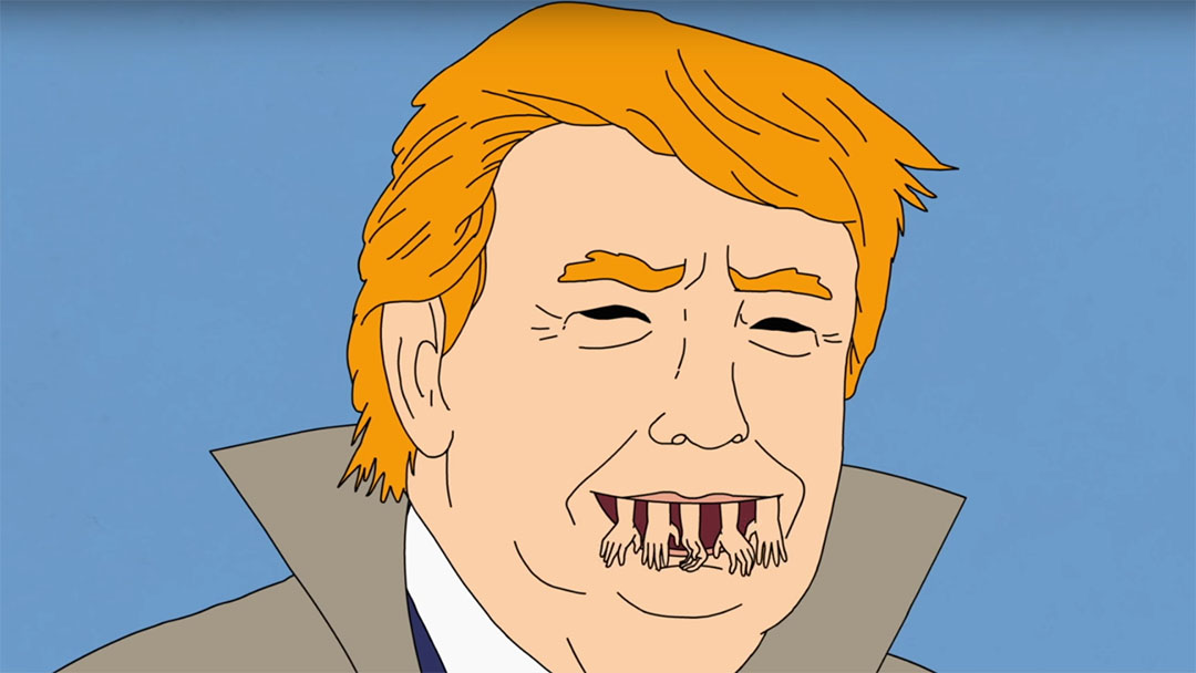 Harg Nallin Sclopio Peepio: Trump: Hand Teeth