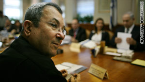 In a radio address, Ehud Barak said Israel had been more active in  seeking peace than the Palestinians.