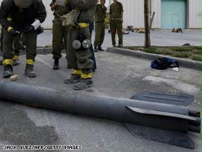 الصواريخ كانت مجهزة وموجهة نحو إسرائيل