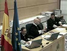 صورة من الاشيف لمحاكمات المتهمين في تفجيرات مدريد