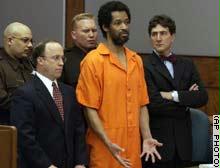 محمد يستمع إلى حكم إعدامه في ولاية فيرجينيا