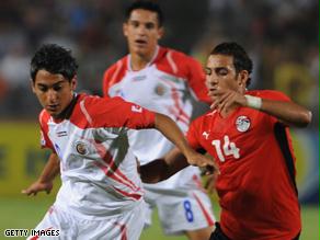 كوستاريكا بخرت الحلم المصري بالذهاب بعيداً في البطولة