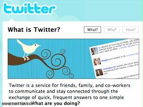 توتير هي شبكة اجتماعية تسمح لمستخدميها إرسال رسائل نصية قصيرة 
