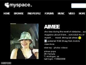 ملف الأم على موقع MySpace