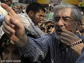 موسوي يرفض الاعتراف بفوز نجاد في الانتخابات الرئاسية