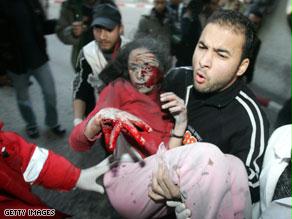 القتلى والجرحى المدنيين في غزة في إزدياد.