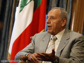 نبيه بري رئيسا للبرلمان اللبناني للمرة الخامسة