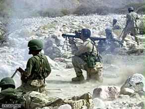 القوات اليمنية في جبال صعدة