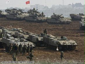دبابات إسرائيلية من طراز ميركافا