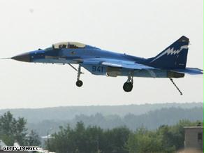 إحدى طرازات طائرة ''ميغ'' الروسية