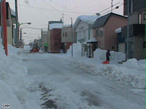 فصل الشتاء في منطقة نوماتا يكاد لا يفارق السكان هناك
