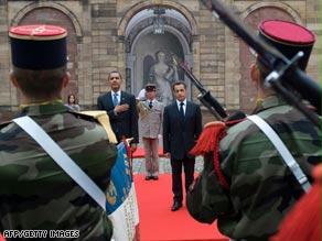 ساركوزي يستقبل أوباما في ستراسبورغ