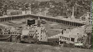 إحدى الصور القديمة لمكة المكرمة، التي التقطها شنوك في عام 1855