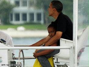 أوباما مع ابنته