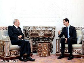 الرئيس السوري خلال لقائه برئيس مجلس النواب اللبناني