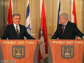 المؤتمر الصحفي المشترك لرئيس الحكومة الإسرائيلي والمستشار النمساوي