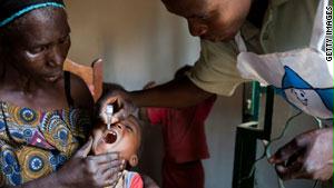 من حملة التطعيم في الكونغو الأسبوع الماضي