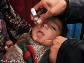 يتوطن مرض شلل الأطفال في أربعة دول فقط بالعالم