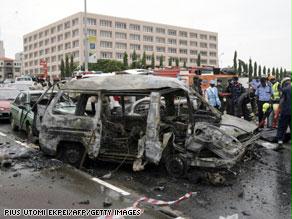 السيارة المفخخة انفجرت قرب مقر وزارة العدل بالعاصمة النيجيرية أبوجا