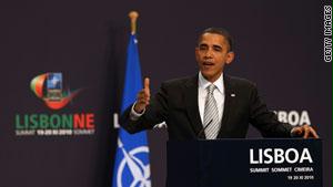 أوباما يلقي خطابه أمام قادة الناتو